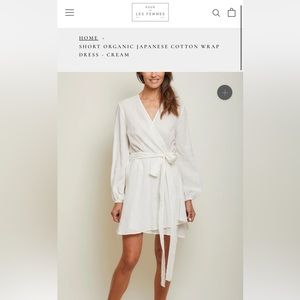 Pour Les femmes linen coverup wrap dress